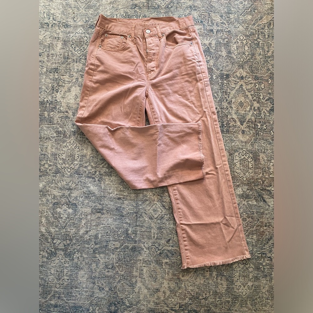 American Eagle Wide Leg Crop Jeans | Size: 2